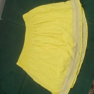 Yellow Elastoc Waist Old Navy Skirt